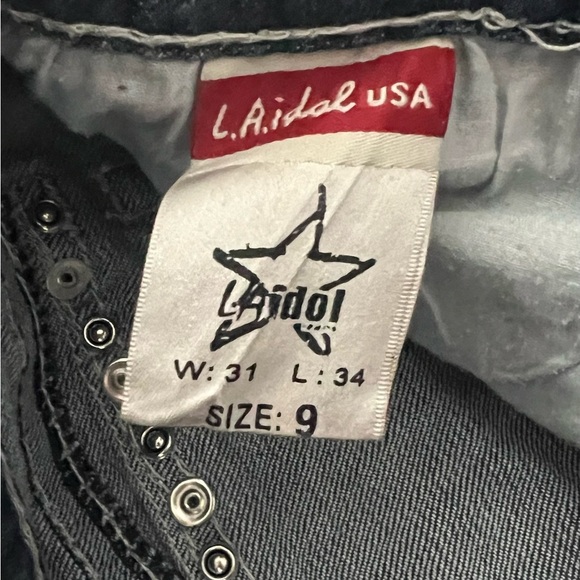 LA Idol USA - Women’s Rhinestone Jeans Sz9 - Picture 2 of 9